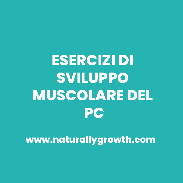 ESERCIZI DI SVILUPPO MUSCOLARE DEL PC